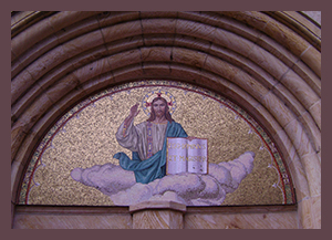 Abbey Church arch over door